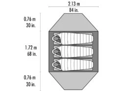 Tente Msr Elixir 3 -Magasin Aventure Nordique 10312 msr elixir 3 floorplan top