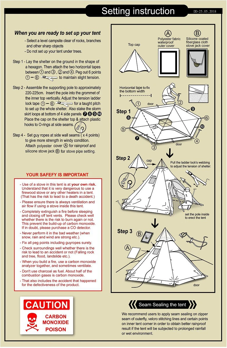 Luxe Outdoor Megahorn III Luxe Outdoor Megahorn III -Magasin Aventure Nordique assenbly megahorn iii webpost
