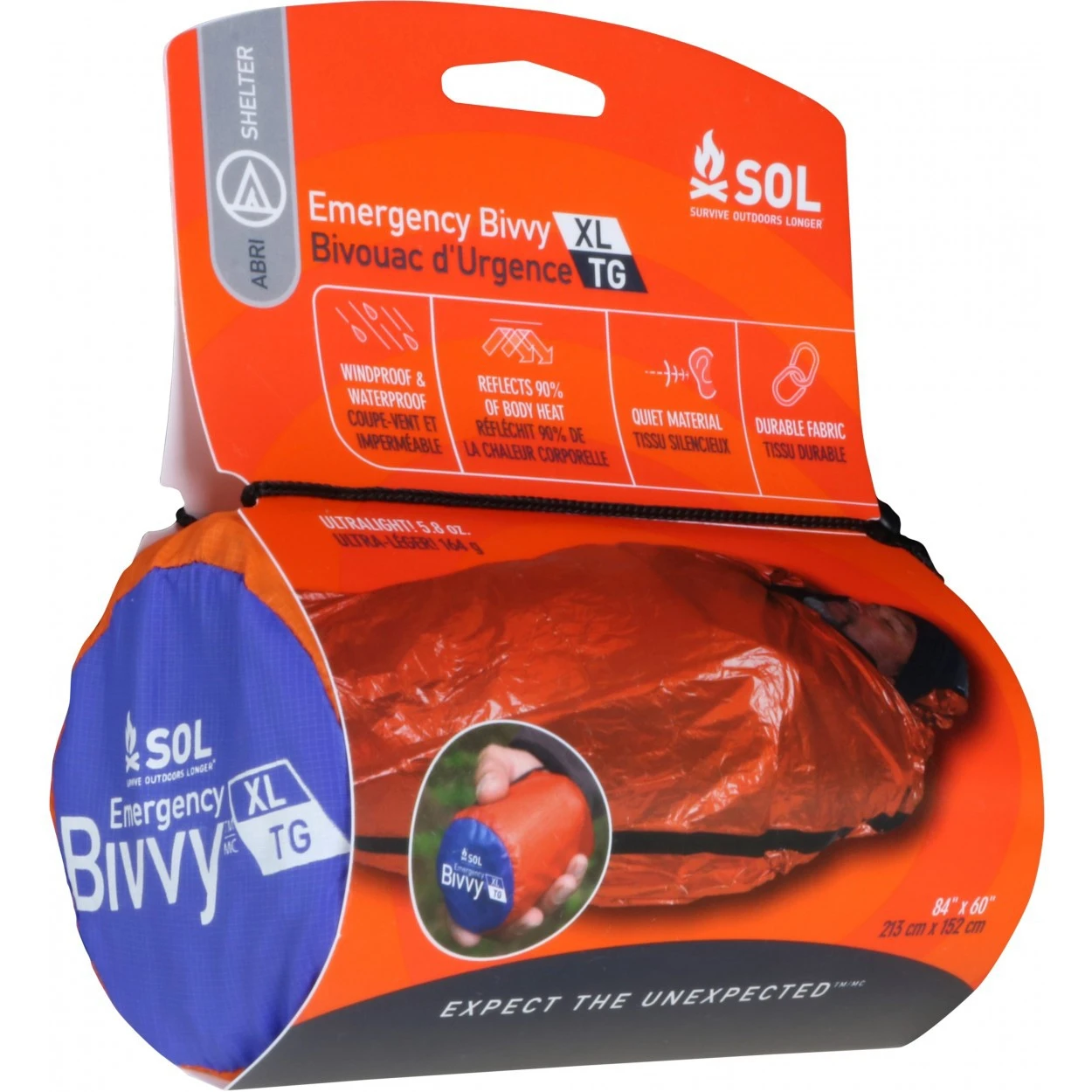SOL Emergency Bivvy XL SOL Emergency Bivvy XL -Magasin Aventure Nordique bivouac urgence sol emergency bivy