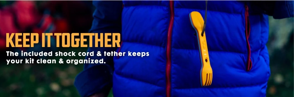 Pack 2 couverts UCO Utility Spork Pack 2 Couverts UCO Utility Spork -Magasin Aventure Nordique couverts uco utility spork 2 pack with tether 03