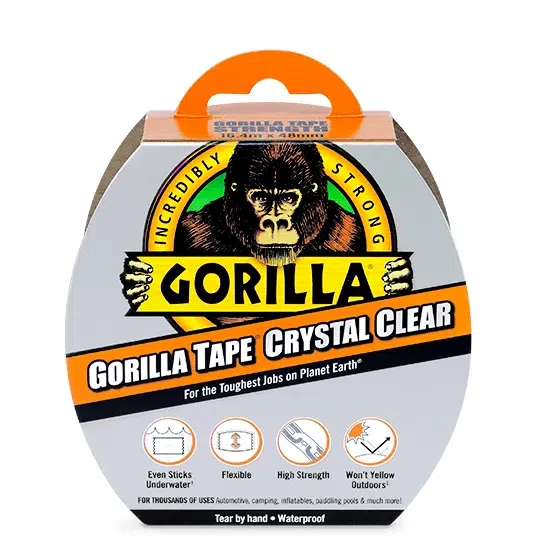 Gorilla Tape Crystal Clear Gorilla Tape Crystal Clear -Magasin Aventure Nordique gorilla tape crystal clear duct tape transparent