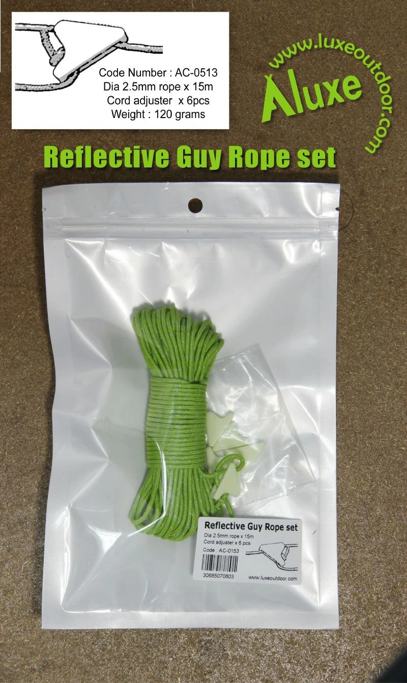 Luxe Outdoor Guy Rope Set Luxe Outdoor Guy Rope Set -Magasin Aventure Nordique luxe outdoor reflective guy rope 1