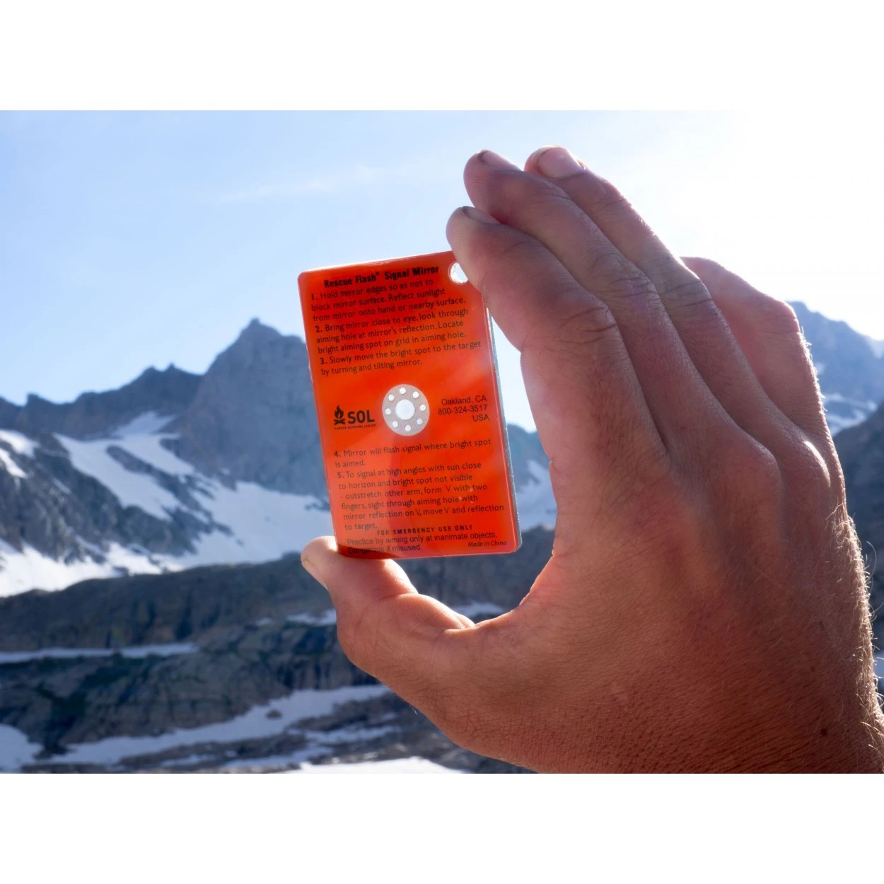 Sol Rescue Flash Signal Mirror Sol Rescue Flash Signal Mirror -Magasin Aventure Nordique miroir de signalisation sol rescue flash signal mirror 02