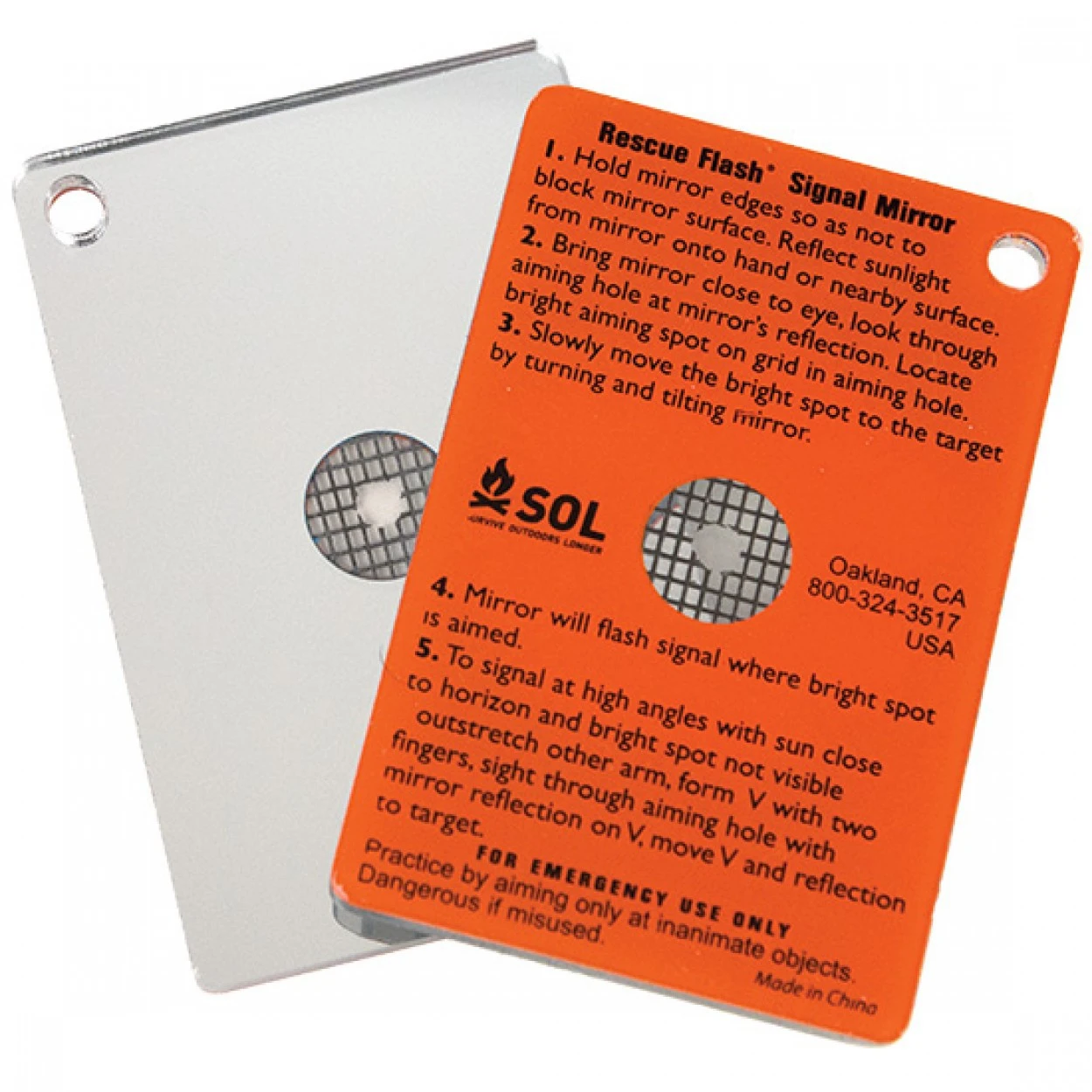 Sol Rescue Flash Signal Mirror Sol Rescue Flash Signal Mirror -Magasin Aventure Nordique miroir de signalisation sol rescue flash signal mirror 03