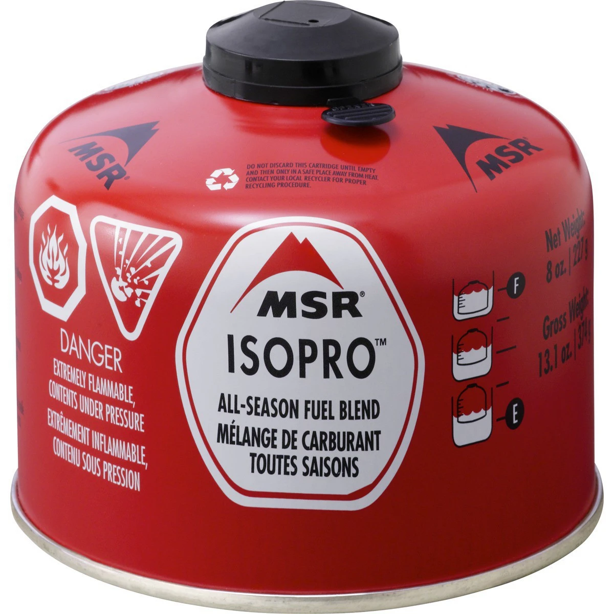 Cartouche de gaz Msr IsoPro 227 g Cartouche De Gaz Msr IsoPro 227 G -Magasin Aventure Nordique msr isopro cartouche gaz 227g