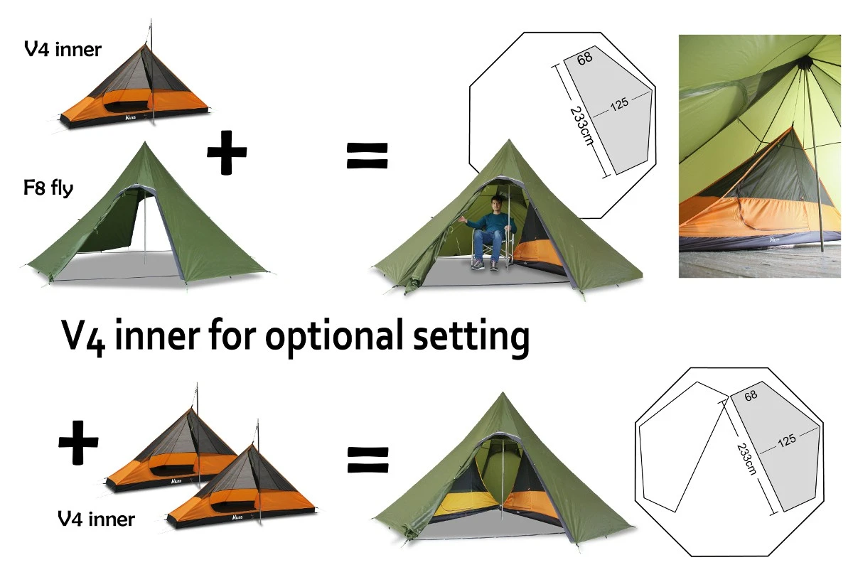 Luxe Outdoor Sil Octopeak F8 Luxe Outdoor Sil Octopeak F8 -Magasin Aventure Nordique options octopeak f8 luxe outdoor