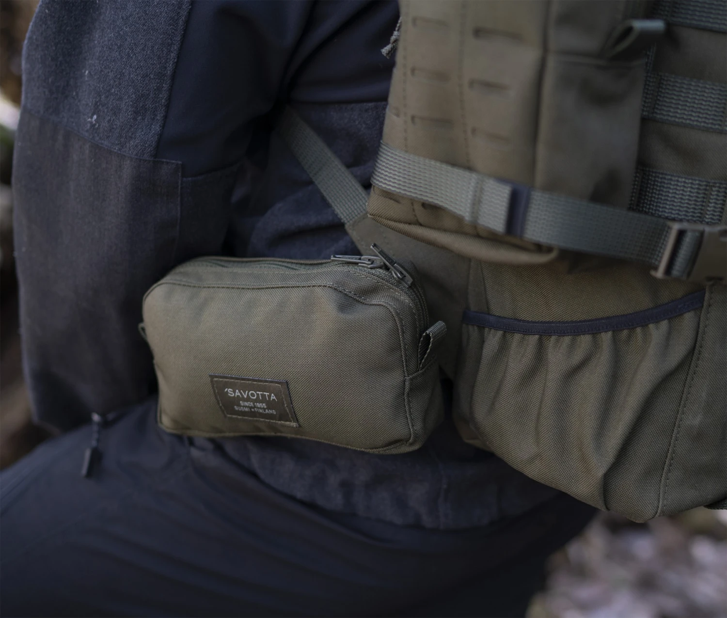 Savotta Horizontal Pocket Savotta Horizontal Pocket -Magasin Aventure Nordique poche molle savotta horizontal pocket s 05