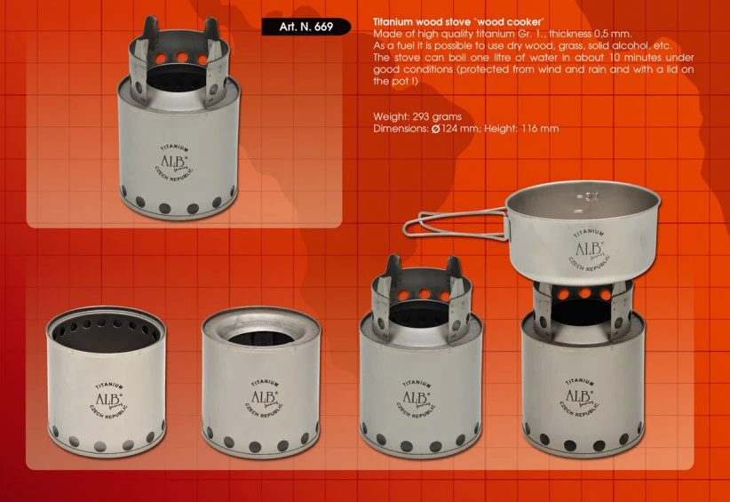 Titanium Wood Stove Titanium Wood Stove -Magasin Aventure Nordique rechaud bois titane