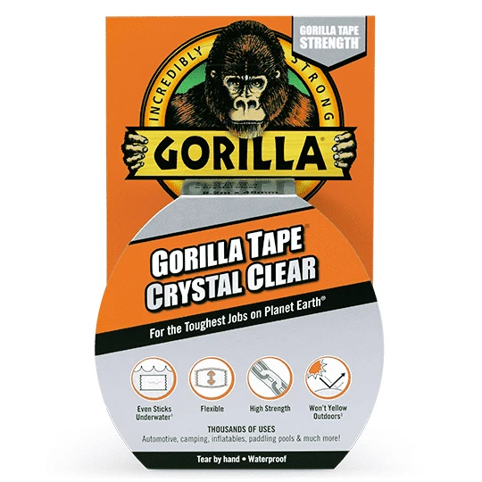 Gorilla Tape Crystal Clear Gorilla Tape Crystal Clear -Magasin Aventure Nordique ruban adhesif duct tape gorilla tape transparent crystal clear