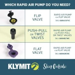 Pompe Klymit Rapid Air Valve à Vis 5 Pompe Klymit Rapid Air Valve à Vis -Magasin Aventure Nordique sac pompe matelas klymit 02 1
