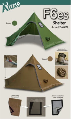 Luxe Outdoor Winter Shelter F6es 4 Luxe Outdoor Winter Shelter F6es -Magasin Aventure Nordique tipi luxe outdoor shelter f6e 04