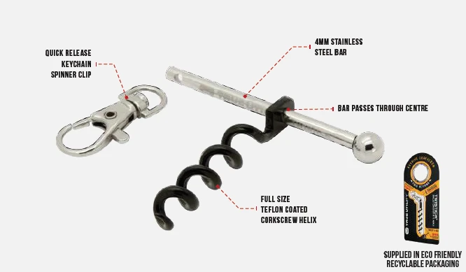 True Utility Twistick True Utility Twistick -Magasin Aventure Nordique tire bouchon twistick true utility 3